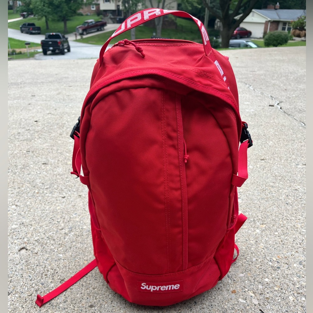 Supreme Cordura Fabric Red Back Pack SS18B7